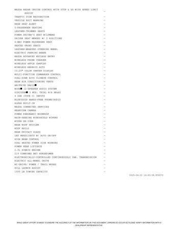 2025 Mazda CX-50 Hybrid Premium Plus