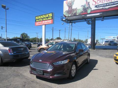2013 Ford Fusion for sale at Hanna's Auto Sales in Indianapolis IN