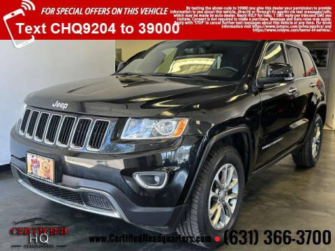 2014 Jeep Grand Cherokee for sale at CERTIFIED HEADQUARTERS in Saint James NY