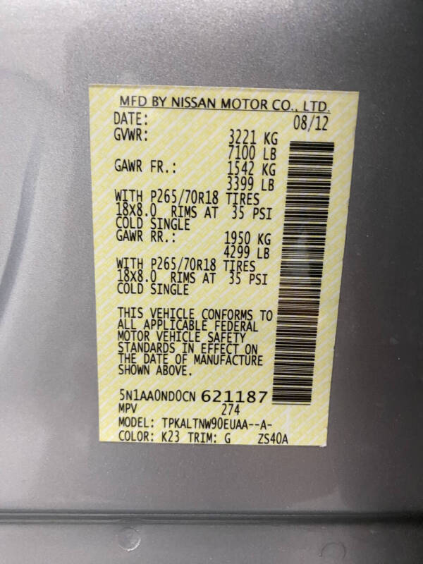 2012 Nissan Armada SV