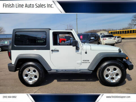 2013 Jeep Wrangler for sale at Finish Line Auto Sales Inc. in Lapeer MI