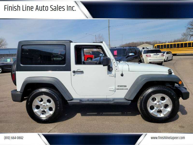 2013 Jeep Wrangler for sale at Finish Line Auto Sales Inc. in Lapeer MI