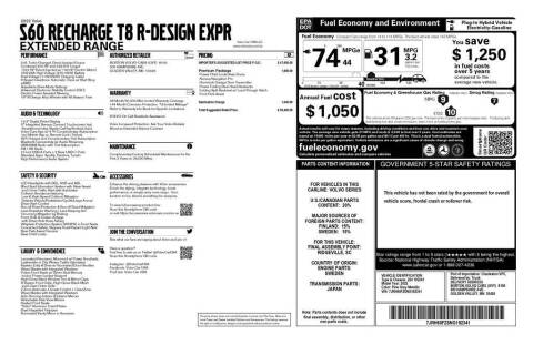 2022 Volvo S60 Recharge T8 R-Design Expression
