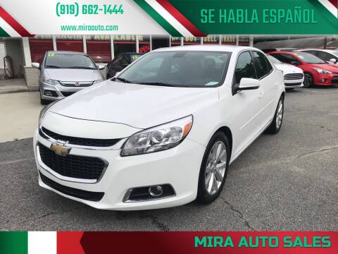2015 Chevrolet Malibu for sale at Mira Auto Sales in Raleigh NC