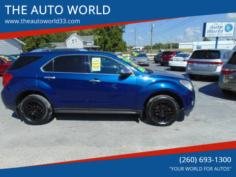 2010 Chevrolet Equinox for sale at THE AUTO WORLD in Churubusco IN