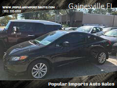 2012 Honda Civic for sale at Popular Imports Auto Sales in Gainesville FL