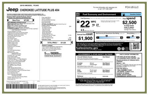 2019 Jeep Cherokee Latitude Plus