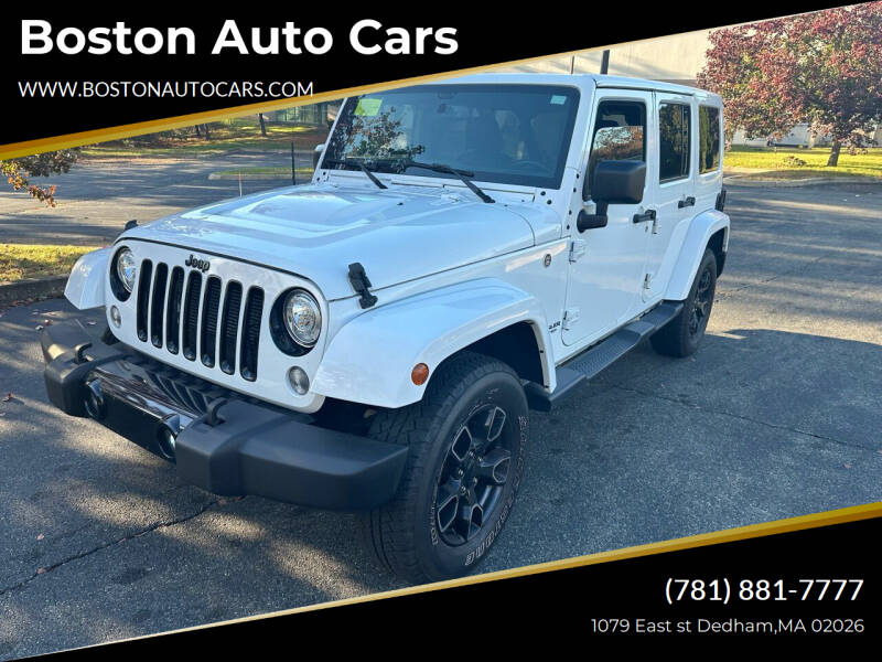 2017 Jeep Wrangler Unlimited for sale at Boston Auto Cars in Dedham MA