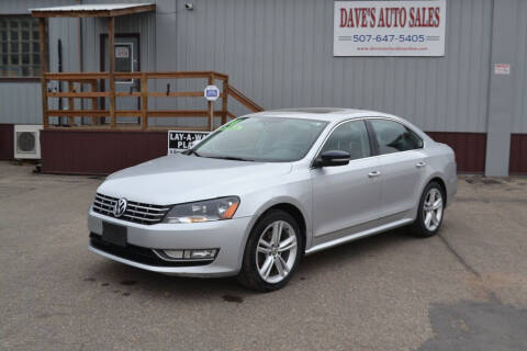 2014 Volkswagen Passat for sale at Dave's Auto Sales in Winthrop MN