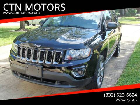 2016 Jeep Compass for sale at CTN MOTORS in Houston TX
