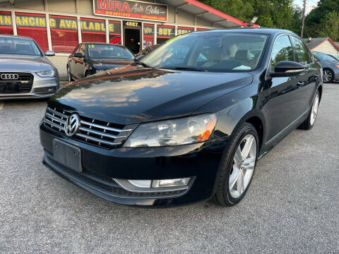 2012 Volkswagen Passat for sale at Mira Auto Sales in Raleigh NC