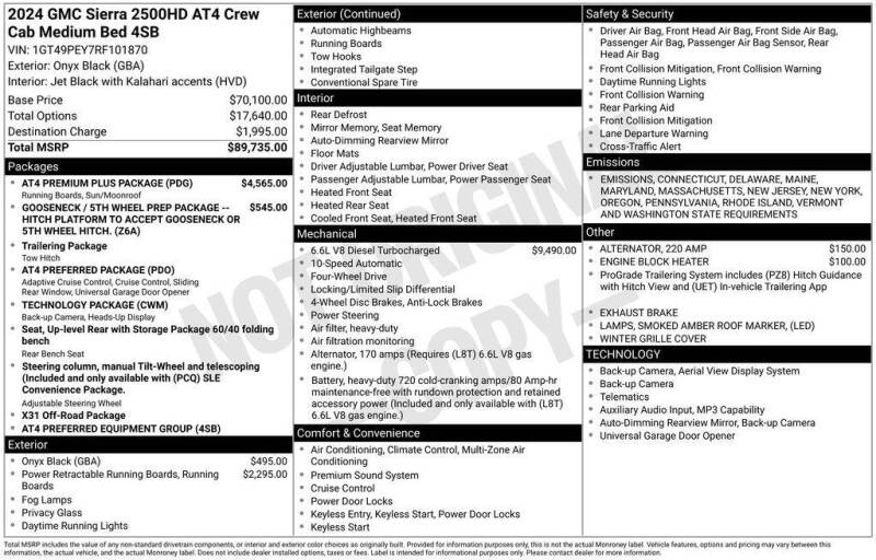 2024 GMC Sierra 2500HD