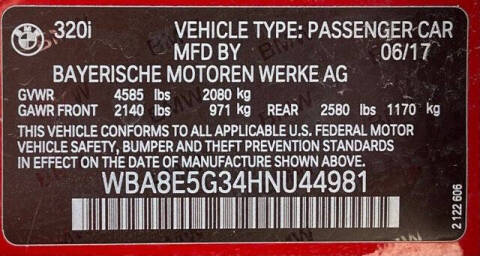 2017 BMW 3 Series 320i xDrive