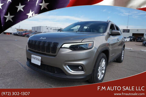 2019 Jeep Cherokee for sale at F.M Auto Sale LLC in Dallas TX