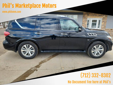 2017 Infiniti QX80 for sale at Phil's Marketplace Motors in Arnolds Park IA