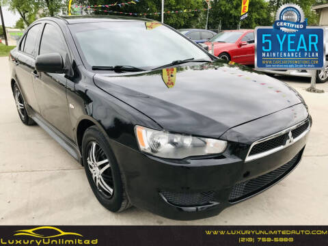 2012 Mitsubishi Lancer for sale at LUXURY UNLIMITED AUTO SALES in San Antonio TX