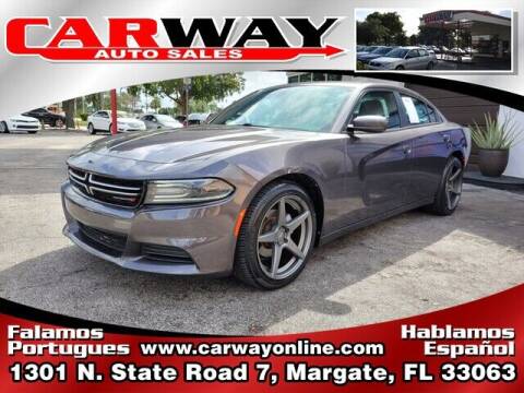 2015 Dodge Charger for sale at CARWAY Auto Sales in Margate FL