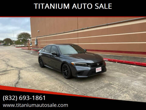 2022 Honda Civic for sale at TITANIUM AUTO SALE in Houston TX