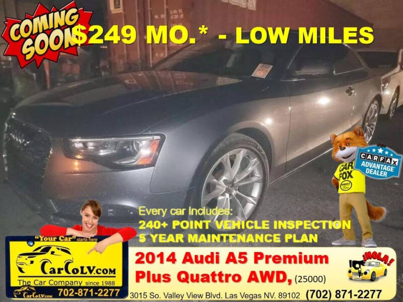 2014 Audi A5 for sale at The Car Company - 249 monthly payments in Las Vegas NV