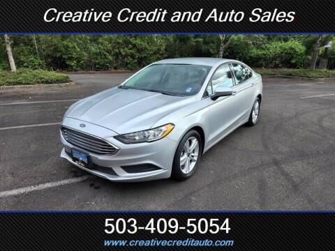2018 Ford Fusion for sale at Creative Credit & Auto Sales in Salem OR