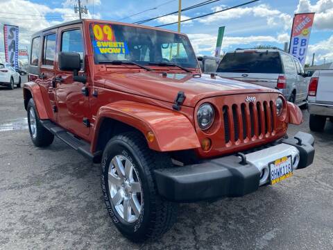 2009 Jeep Wrangler Unlimited for sale at Super Car Sales Inc. in Oakdale CA