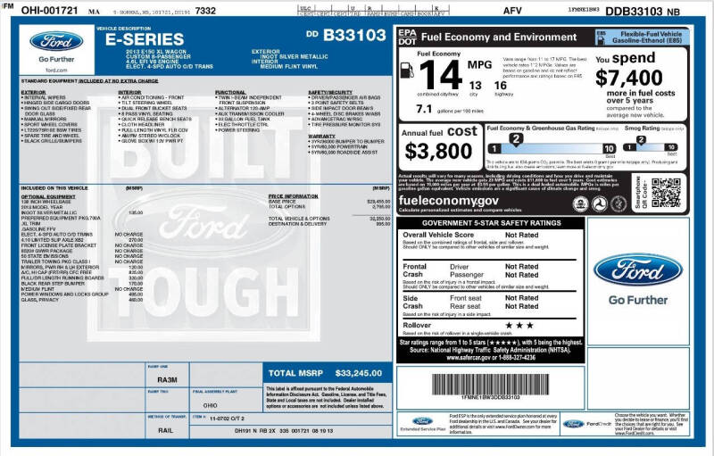 2013 Ford E-Series E-150 XL