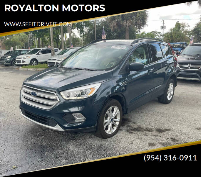 2019 Ford Escape for sale at ROYALTON MOTORS in Plantation FL