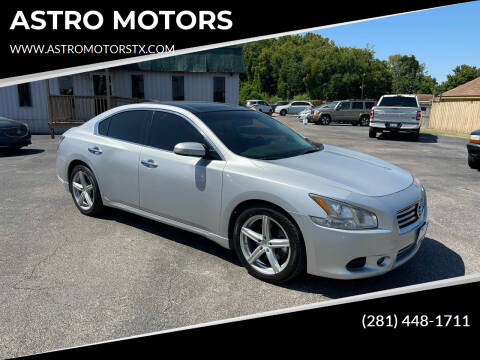 2014 Nissan Maxima for sale at ASTRO MOTORS in Houston TX