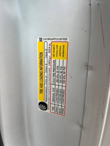 2018 Chevrolet Express 2500