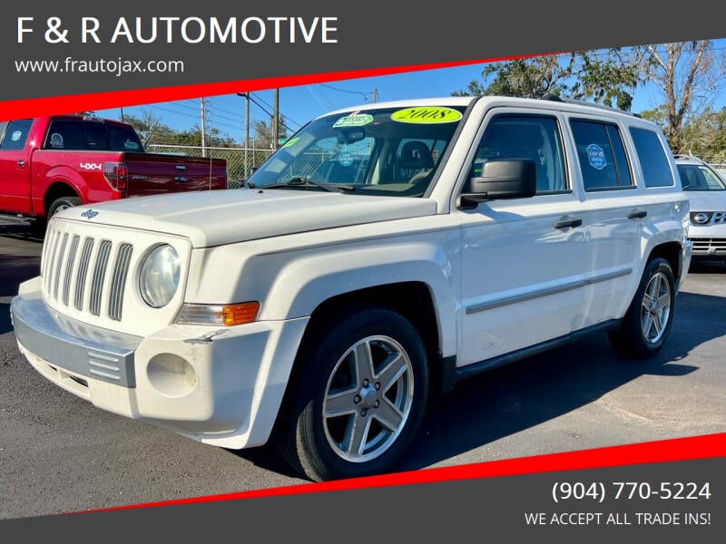 2008 Jeep Patriot for sale at F & R AUTOMOTIVE in Jacksonville FL