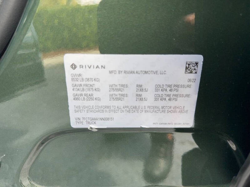 2022 Rivian R1T Adventure