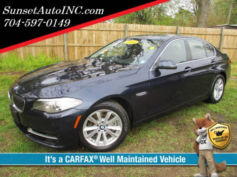 2014 BMW 5 Series for sale at Sunset Auto in Charlotte NC