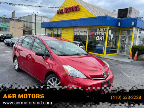 2013 Toyota Prius v for sale at A&R MOTORS in Baltimore MD