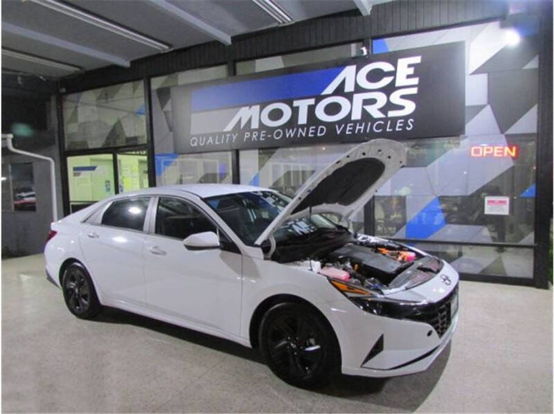 2021 Hyundai Elantra Hybrid Blue