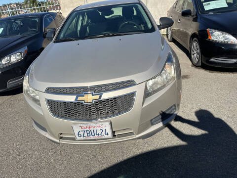 2013 Chevrolet Cruze for sale at GRAND AUTO SALES - CALL or TEXT us at 619-503-3657 in Spring Valley CA