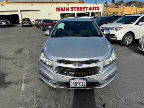 2016 Chevrolet Cruze Limited for sale at Main Street Auto in Vallejo CA