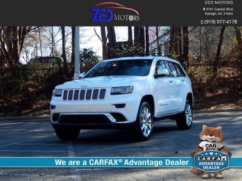 2014 Jeep Grand Cherokee for sale at Zed Motors in Raleigh NC