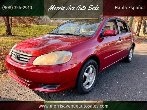 2003 Toyota Corolla for sale at Morris Ave Auto Sales in Elizabeth NJ