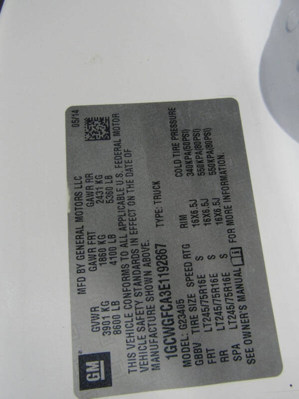 2014 Chevrolet Express 2500