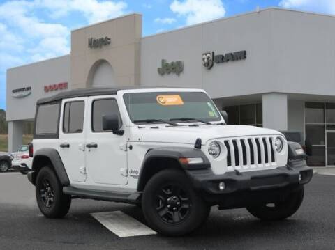 2018 Jeep Wrangler Unlimited for sale at Hayes Chrysler Dodge Jeep of Baldwin in Alto GA