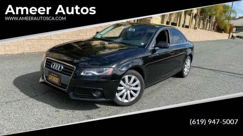 2012 Audi A4 for sale at Ameer Autos in San Diego CA