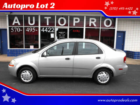 2005 Chevrolet Aveo for sale at Autopro Lot 2 in Sunbury PA