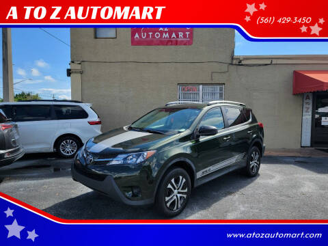 2013 Toyota RAV4 for sale at A TO Z  AUTOMART in West Palm Beach FL