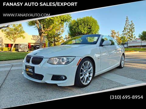 2012 BMW 3 Series for sale at FANASY AUTO SALES/EXPORT in Yorba Linda CA