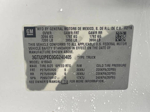 2016 GMC Sierra 1500