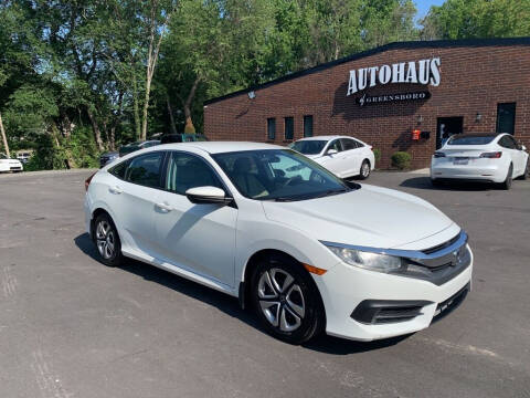 2016 Honda Civic for sale at Autohaus of Greensboro in Greensboro NC