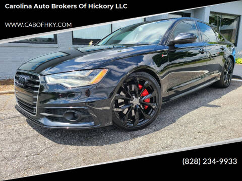 2013 Audi A6 for sale at Carolina Auto Brokers of Hickory LLC in Newton NC