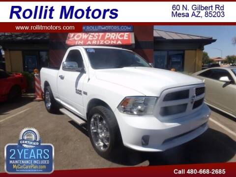 2013 RAM 1500 for sale at Rollit Motors in Mesa AZ