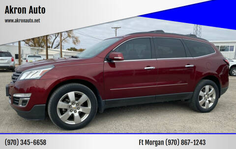 2015 Chevrolet Traverse for sale at Akron Auto in Akron CO
