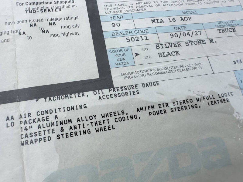 1990 Mazda MX-5 Miata